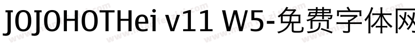 JOJOHOTHei v11 W5字体转换